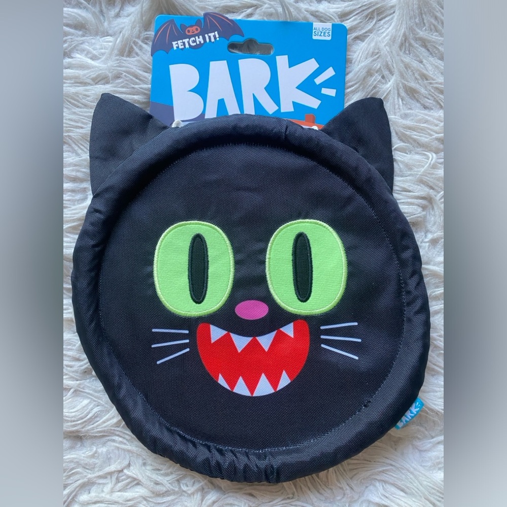 NEW Bark “fetch it” black cat halloween toy for dogs of all sizes.